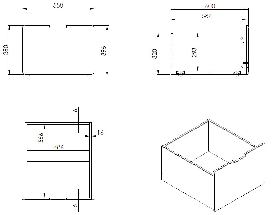 VIPACK-Lit Mi-Hauteur (H 85cm) PINO Avec Toboggan 90 x 200 cm Blanc