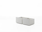 VIPACK-Lit Mi-Hauteur (H 85cm) PINO Avec Toboggan 90 x 200 cm Blanc
