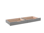 VIPACK-Lit Superposé (H 160cm) PINO 90 X 200 cm Gris