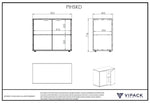 VIPACK-Lit Mezzanine Mi-Hauteur (H 115CM) SCOTT Avec Échelle 90 X 200 cm Blanc