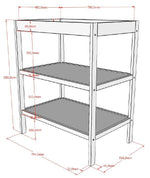 VIPACK-Table À Langer DINO Anthracite