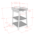 VIPACK-Table À Langer Woods – En Chêne