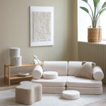 WIGIWAMA-Canapé Modulable Settee - Blanc Cassé