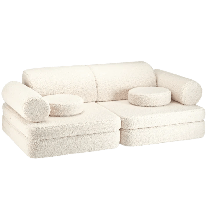 WIGIWAMA-Canapé Modulable Settee - Blanc Cassé