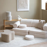 WIGIWAMA-Canapé Modulable Settee - Blanc Cassé