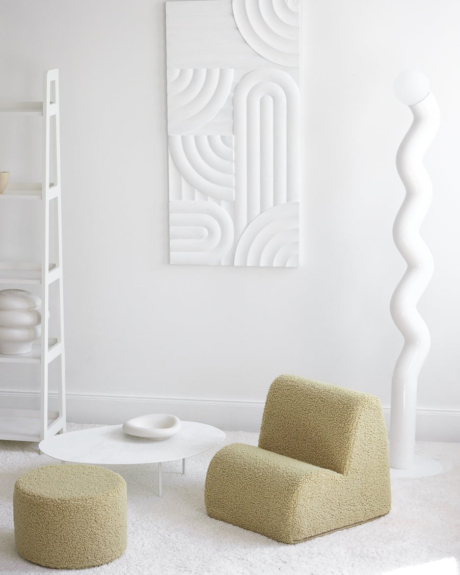 WIGIWAMA-Chaise Nuage Molletonné - Matcha