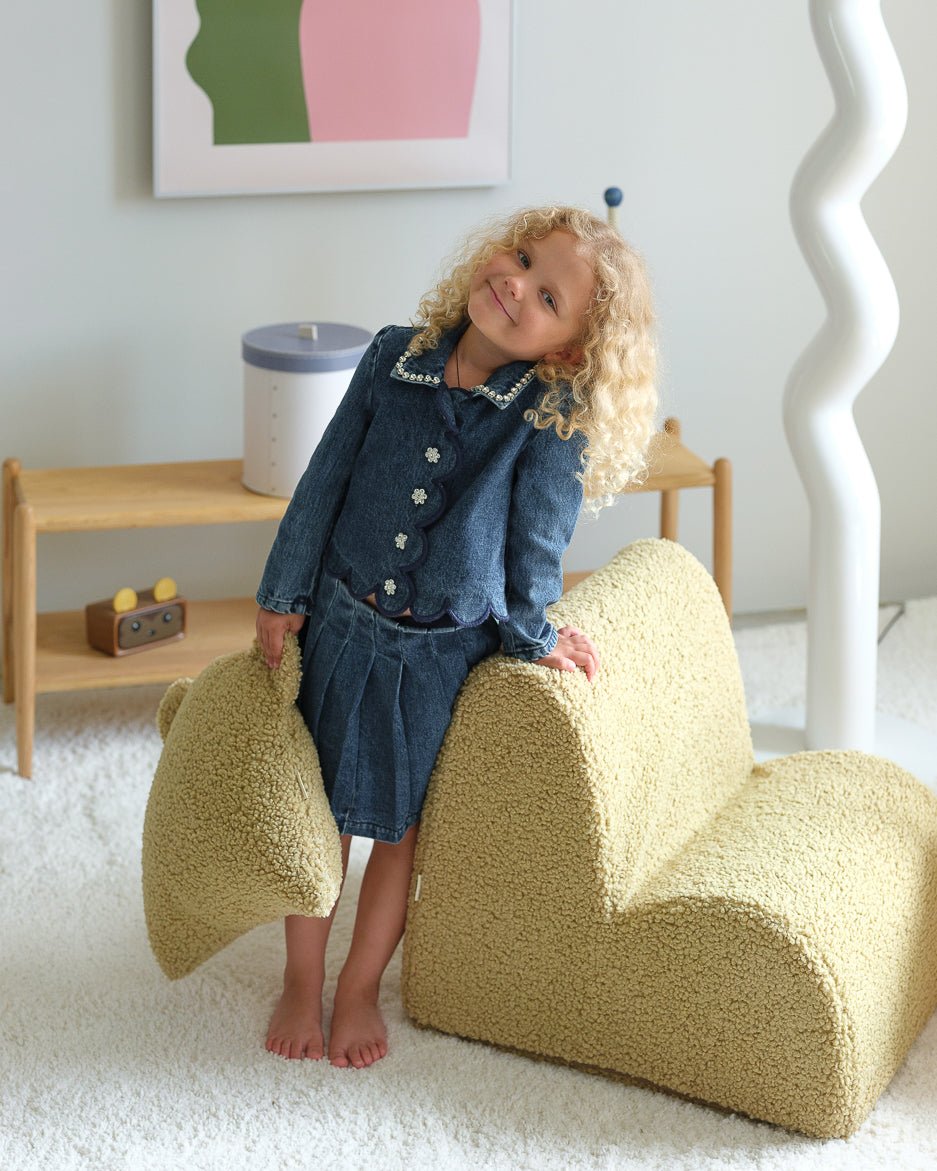 WIGIWAMA-Chaise Nuage Molletonné - Matcha