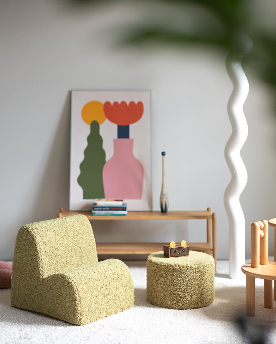 WIGIWAMA-Chaise Nuage Molletonné - Matcha