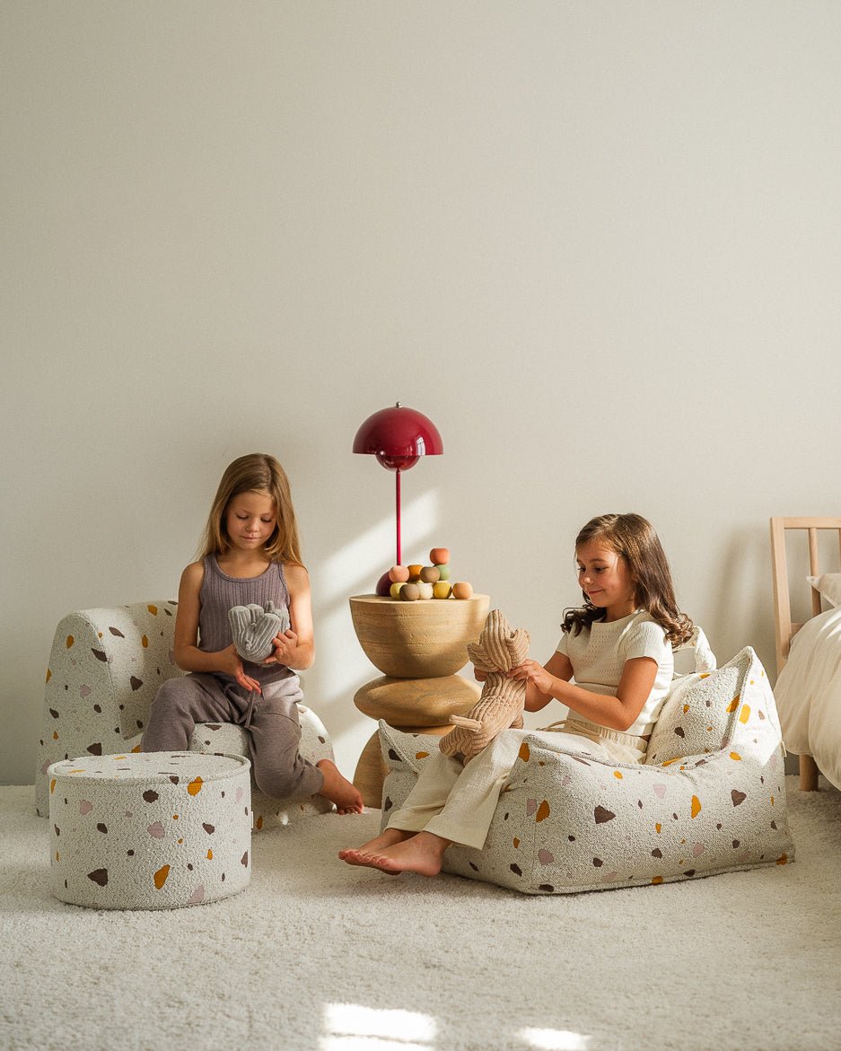 WIGIWAMA-Chaise Nuage Terrazzo - Marbre