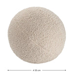 WIGIWAMA-Coussin Boule Molletonné - Biscuit