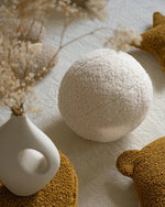 WIGIWAMA-Coussin Boule Molletonné - Blanc Crème