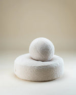 WIGIWAMA-Coussin Boule Molletonné - Blanc Crème