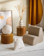 WIGIWAMA-Coussin Boule Molletonné - Blanc Crème