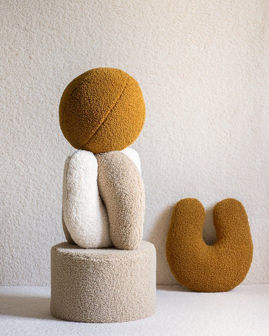 WIGIWAMA-Coussin Boule Molletonné - Érable
