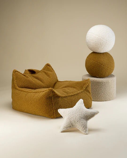 WIGIWAMA-Coussin Boule Molletonné - Érable