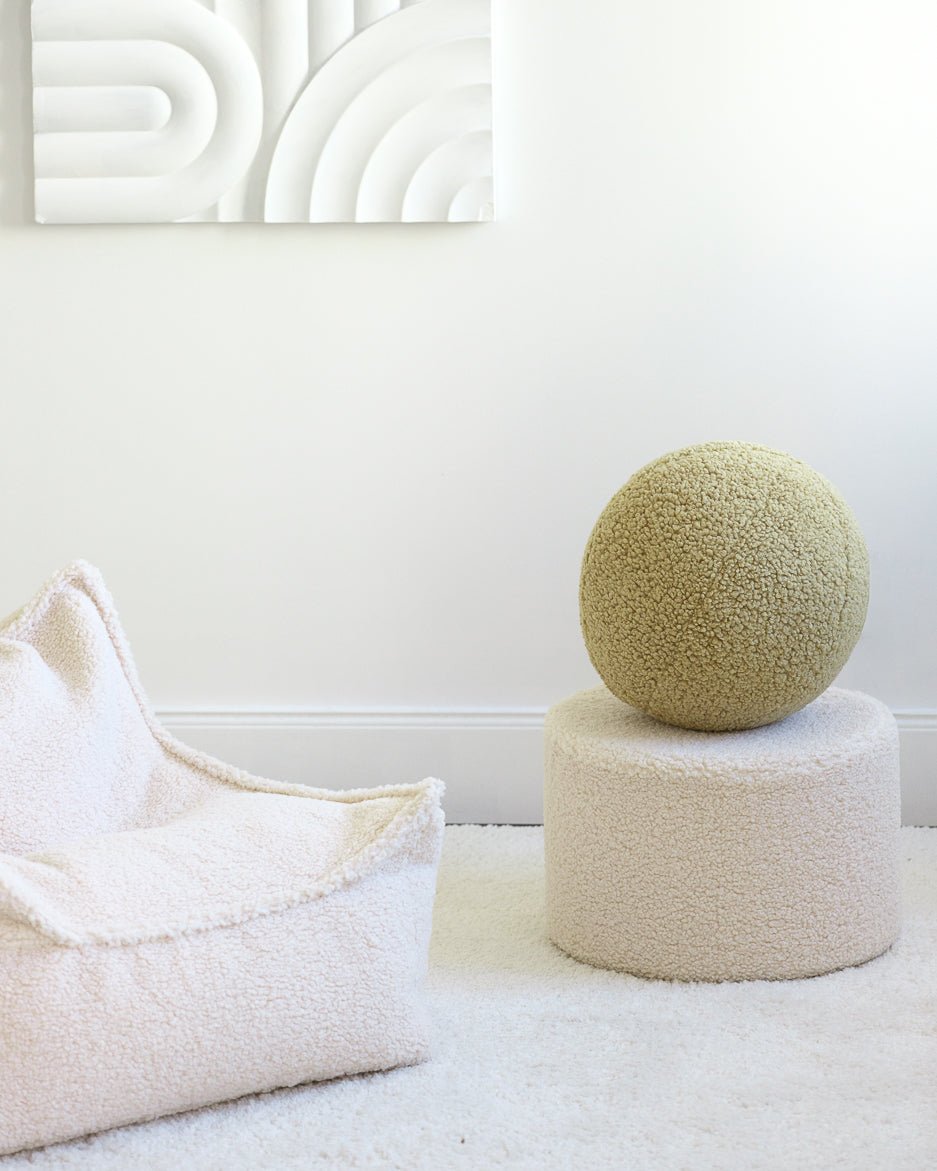 WIGIWAMA-Coussin Boule Molletonné - Matcha
