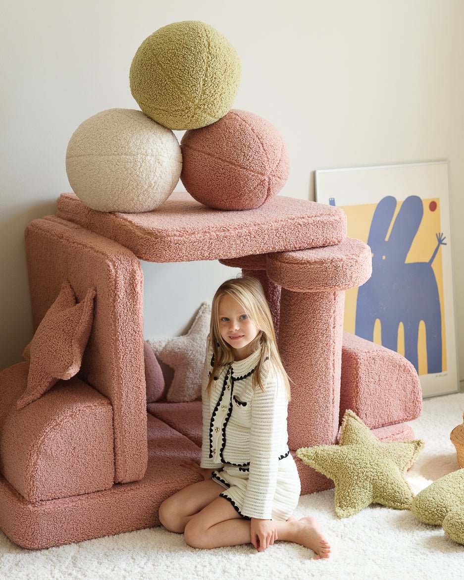 WIGIWAMA-Coussin Boule Molletonné - Matcha