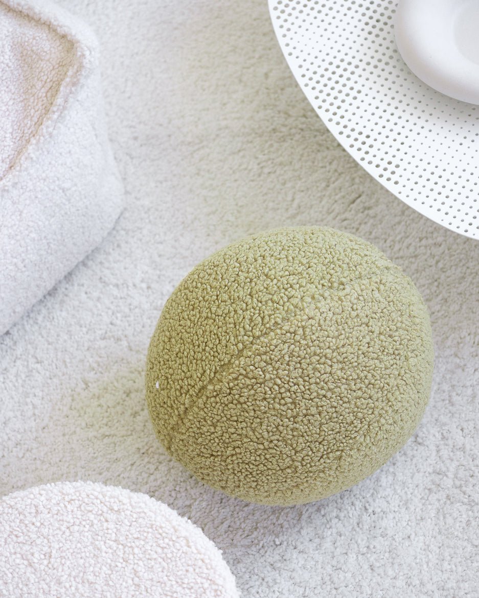 WIGIWAMA-Coussin Boule Molletonné - Matcha