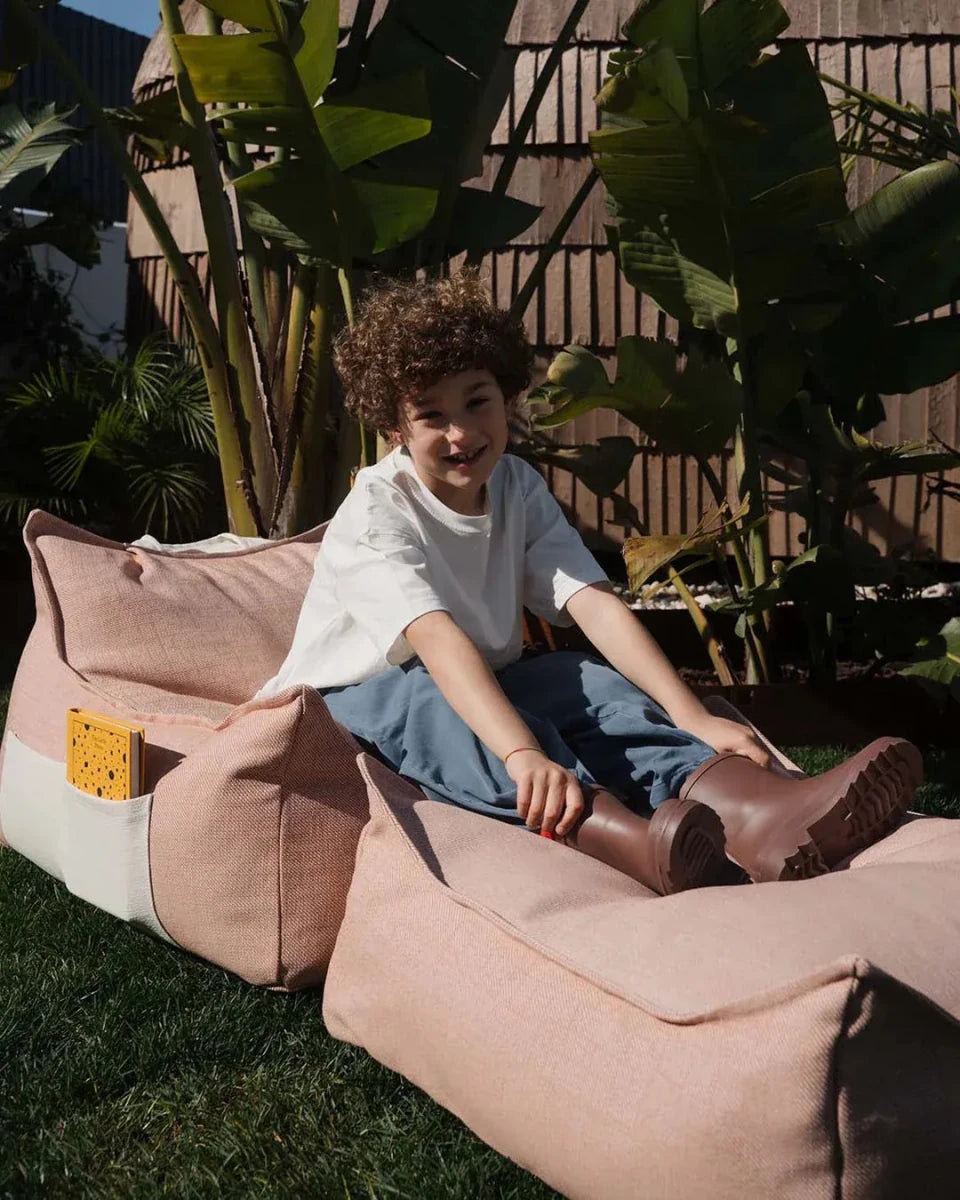 WIGIWAMA-Ensemble Pouf D'extérieur Coquillage + Ottoman