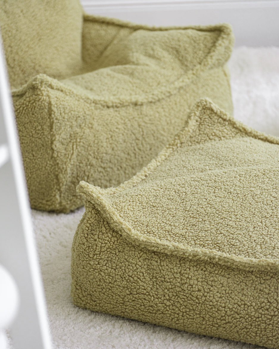 WIGIWAMA-Fauteuil Pouf Molletonné - Matcha
