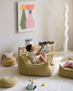 WIGIWAMA-Fauteuil Pouf Molletonné - Matcha