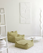 WIGIWAMA-Fauteuil Pouf Molletonné - Matcha