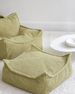 WIGIWAMA-Fauteuil Pouf Molletonné - Matcha