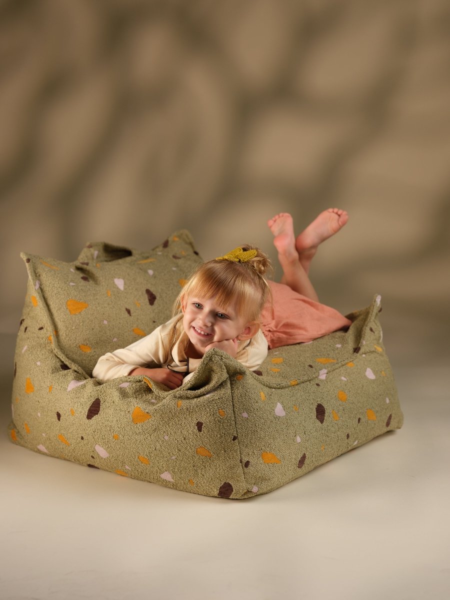 WIGIWAMA-Fauteuil Pouf Terrazzo - Mousse