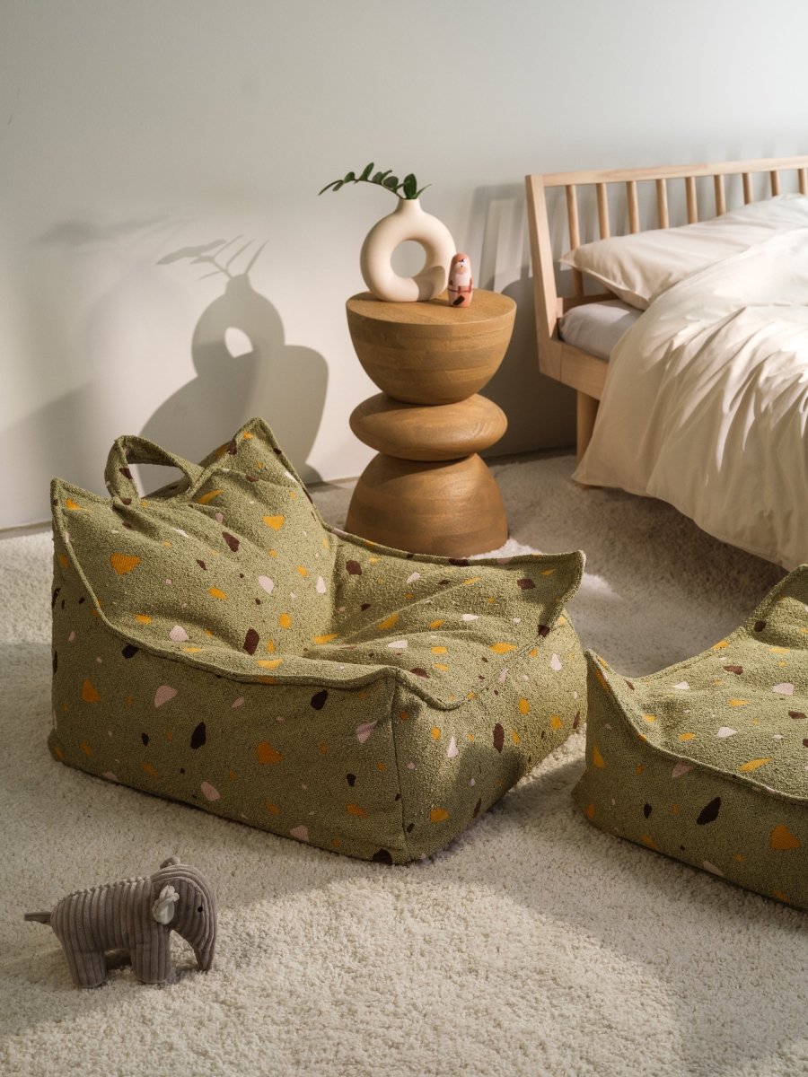 WIGIWAMA-Fauteuil Pouf Terrazzo - Mousse