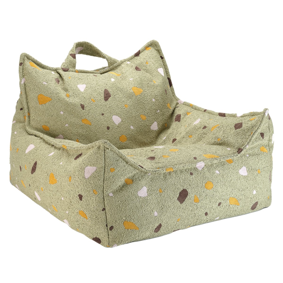 WIGIWAMA-Fauteuil Pouf Terrazzo - Mousse