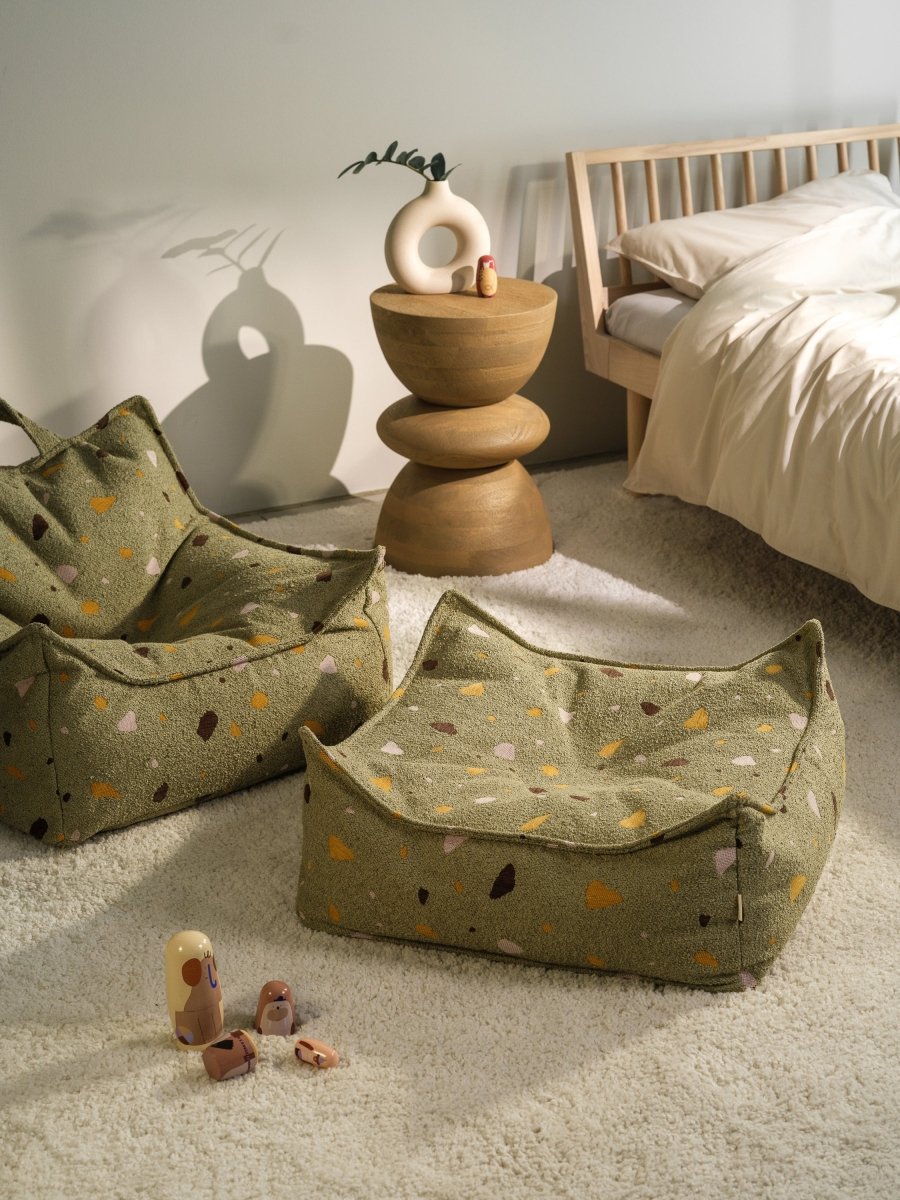 WIGIWAMA-Fauteuil Pouf Terrazzo - Mousse