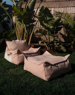 WIGIWAMA-Pouf Carré D'extérieur Coquillage