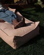 WIGIWAMA-Pouf Carré D'extérieur Coquillage