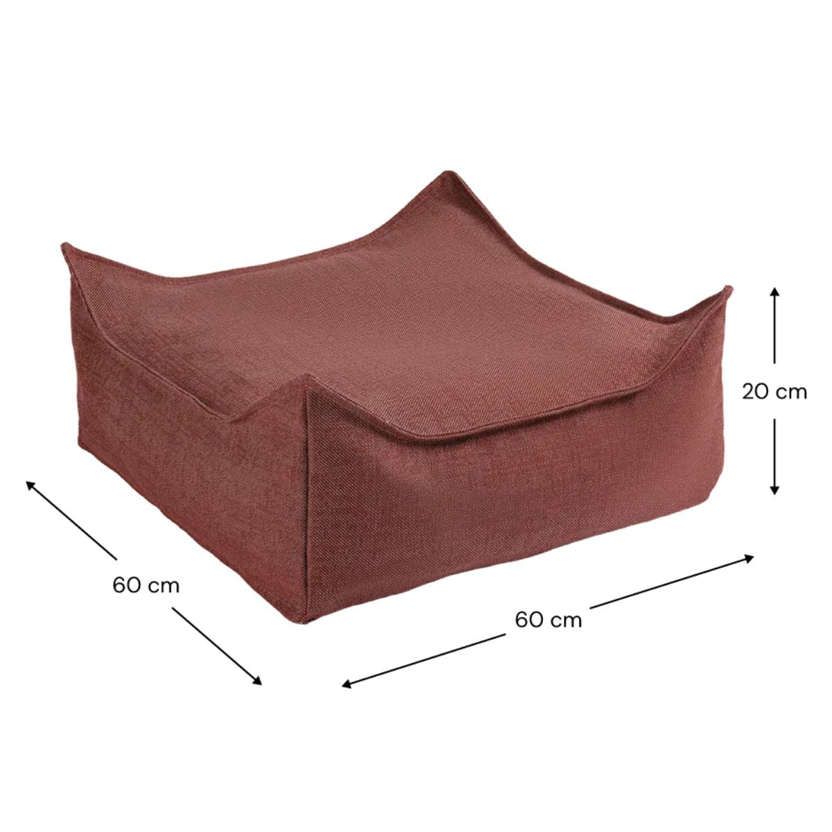 WIGIWAMA-Pouf Carré D'extérieur Grenade