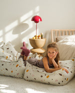 WIGIWAMA-Pouf Carré Terrazzo - Marbre