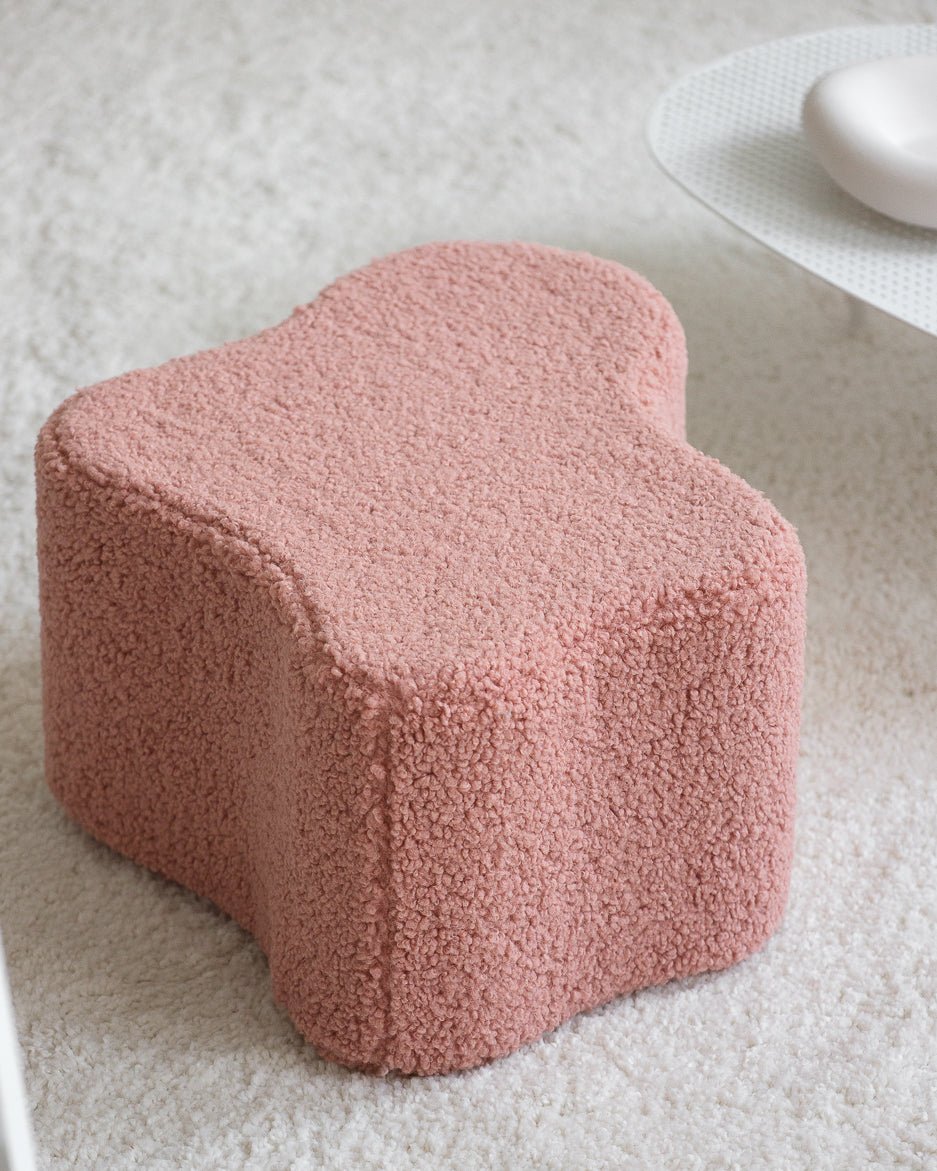 WIGIWAMA-Pouf Nuage Molletonné - Rose Goyave