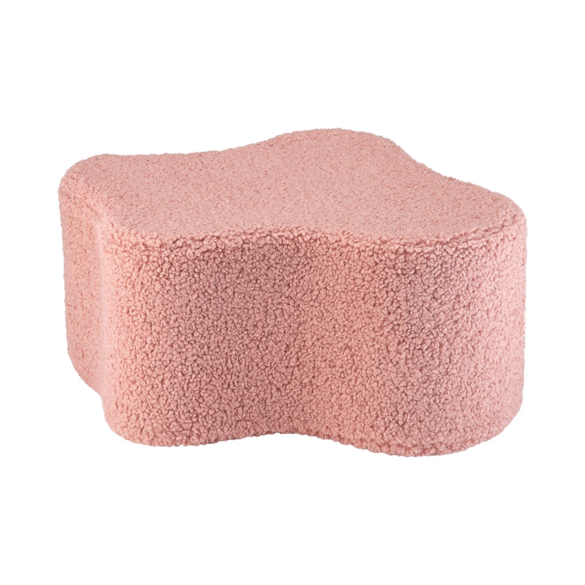 WIGIWAMA-Pouf Nuage Molletonné - Rose Goyave