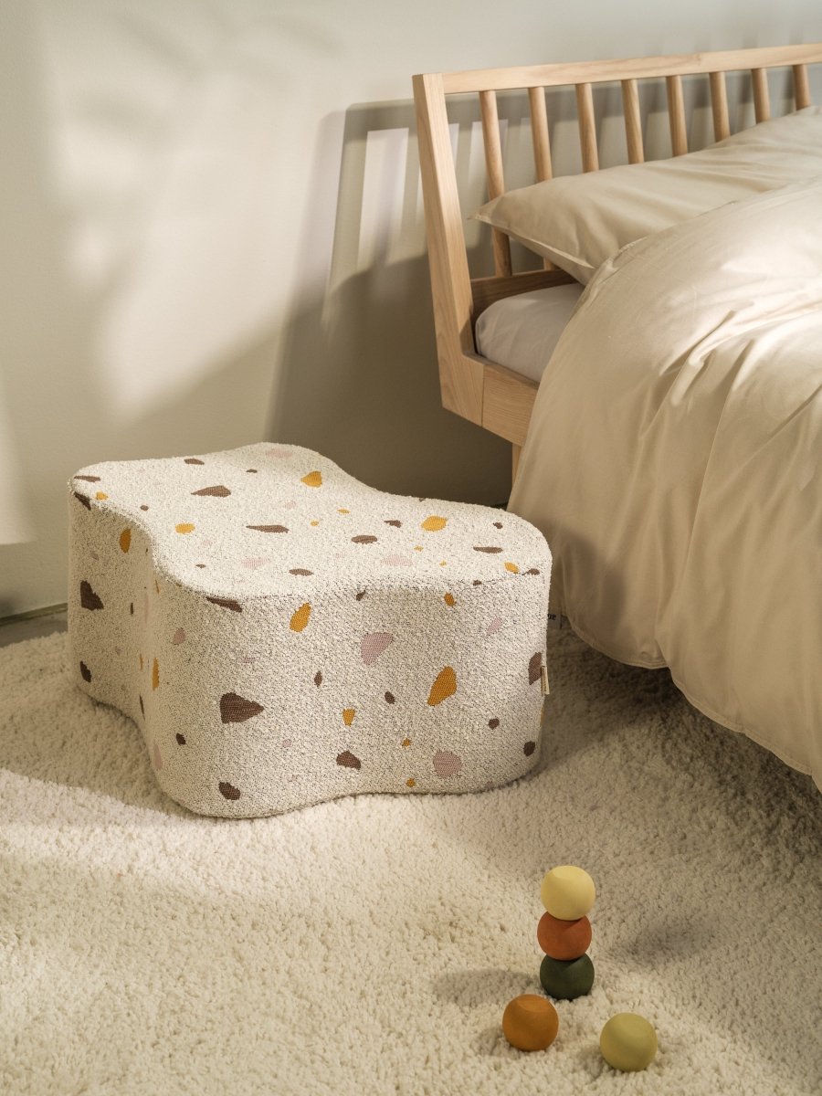WIGIWAMA-Pouf Nuage Terrazzo - Marbre