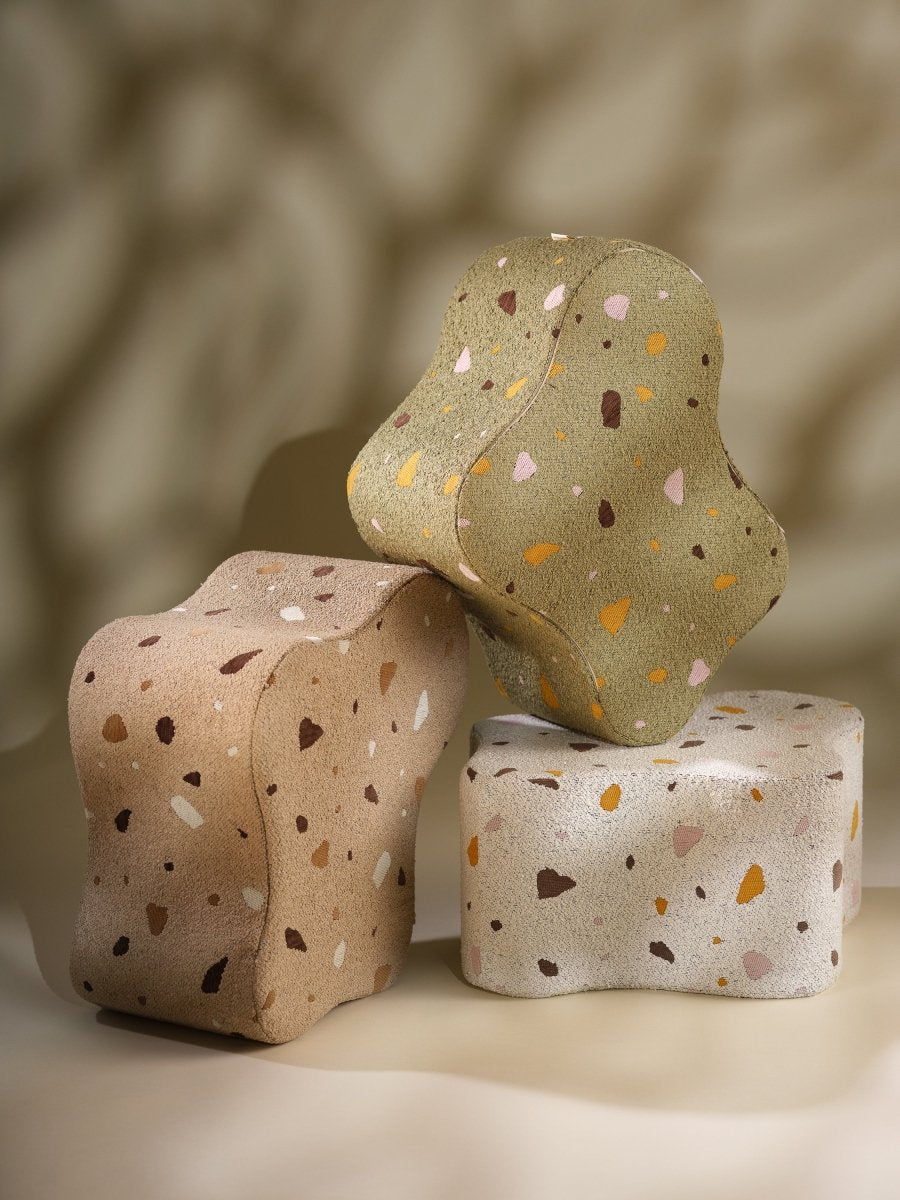 WIGIWAMA-Pouf Nuage Terrazzo - Marbre