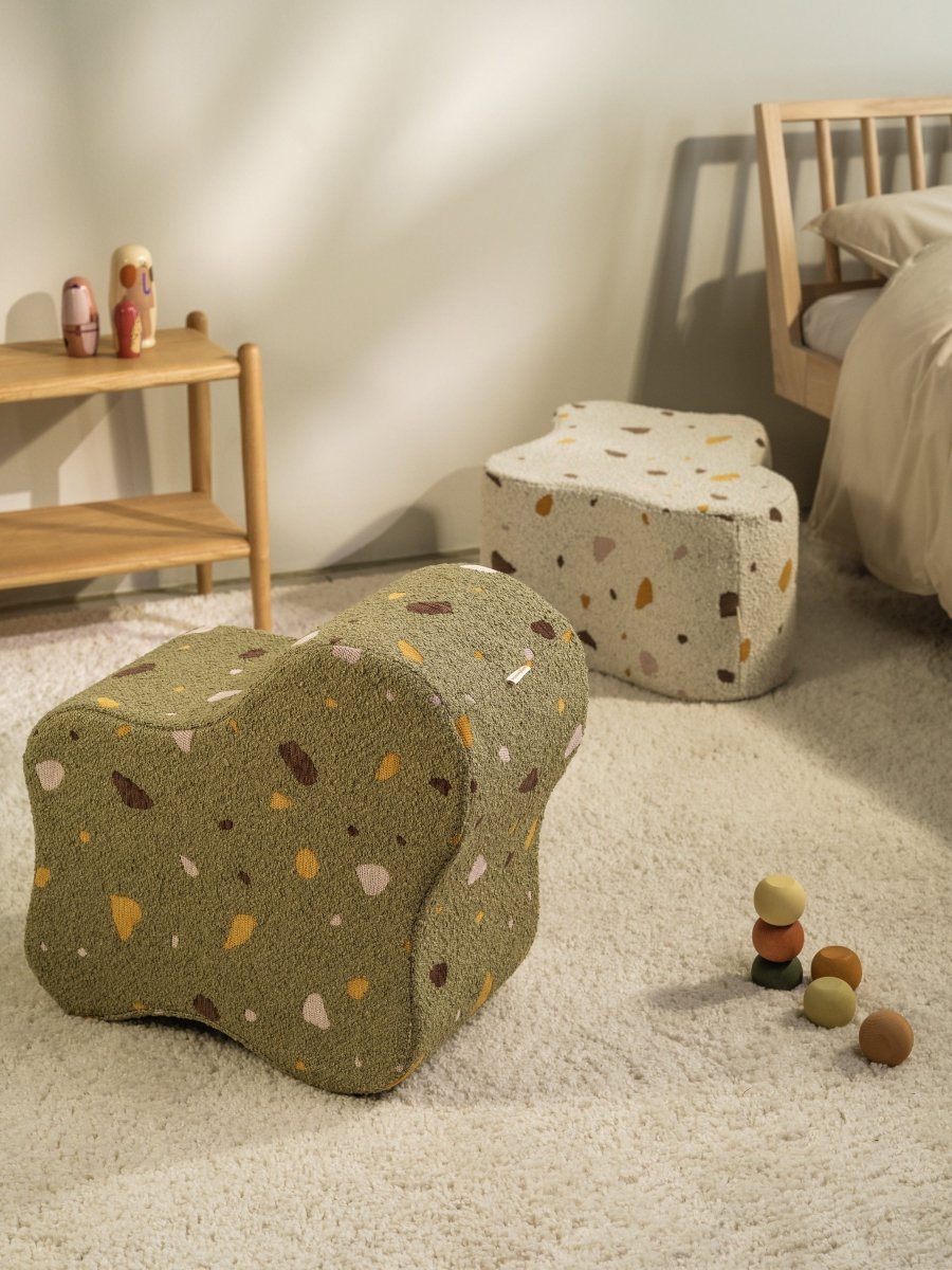 WIGIWAMA-Pouf Nuage Terrazzo - Marbre