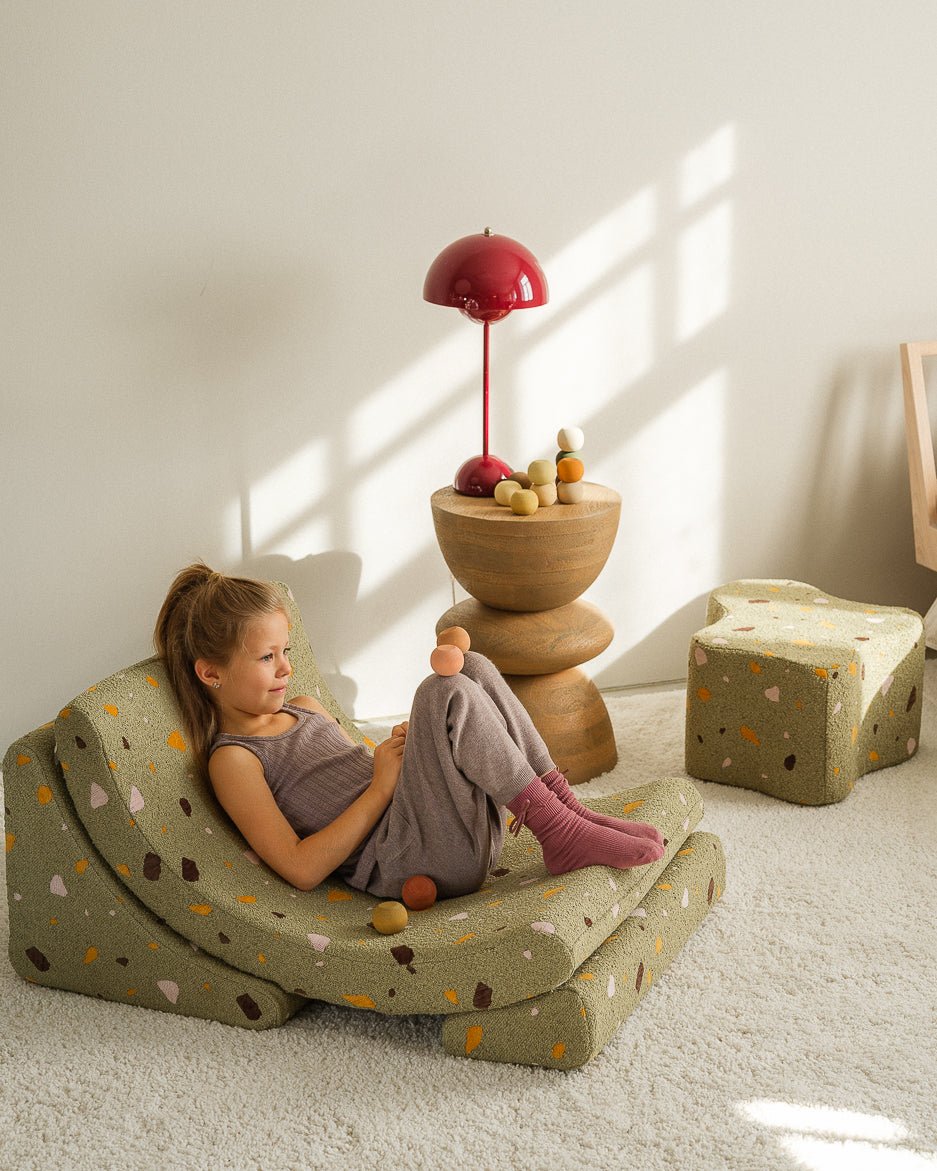 WIGIWAMA-Pouf Nuage Terrazzo - Mousse