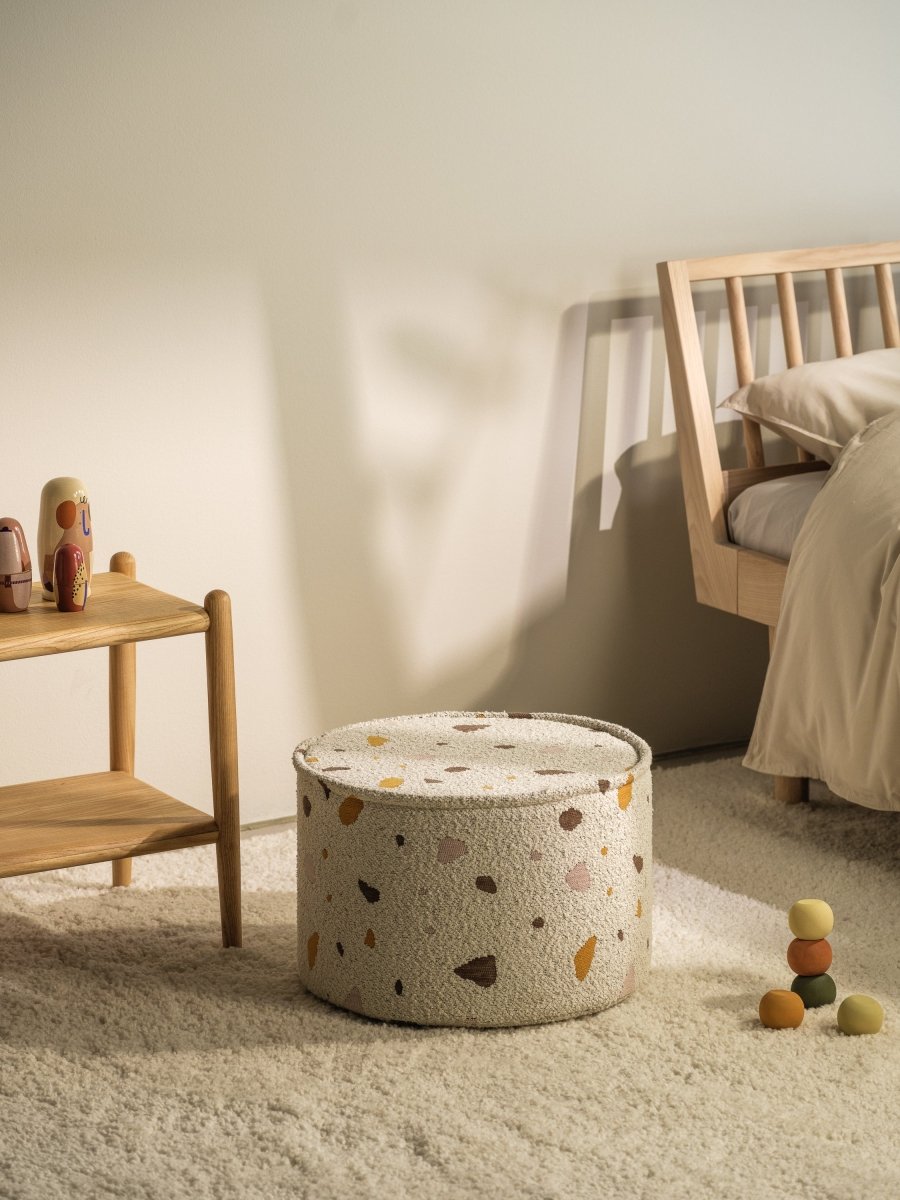 WIGIWAMA-Pouf Terrazzo - Marbre