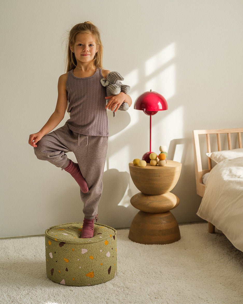 WIGIWAMA-Pouf Terrazzo - Mousse