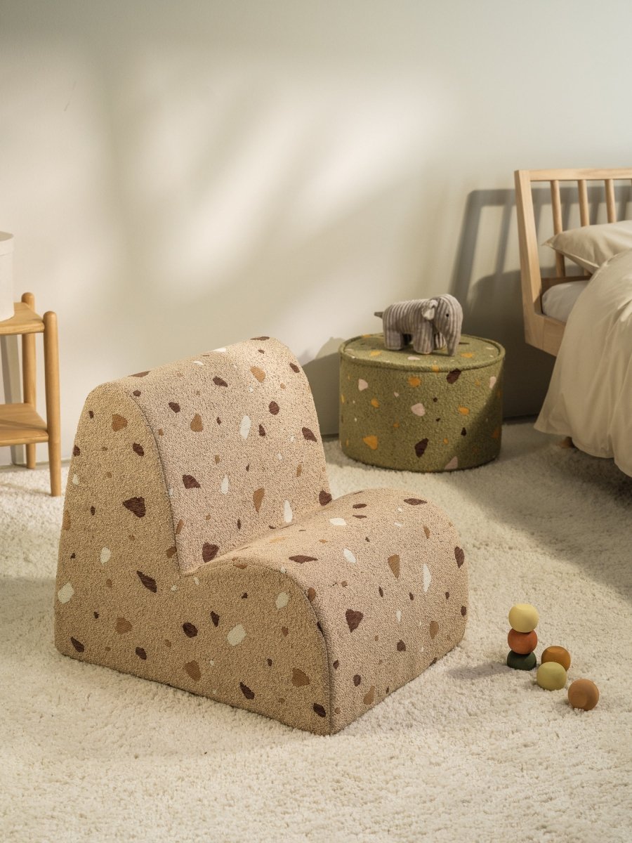 WIGIWAMA-Pouf Terrazzo - Mousse