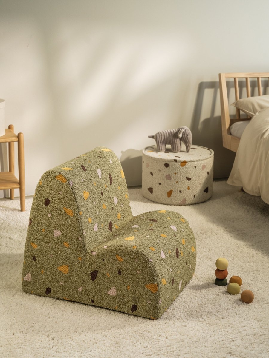 WIGIWAMA-Pouf Terrazzo - Mousse