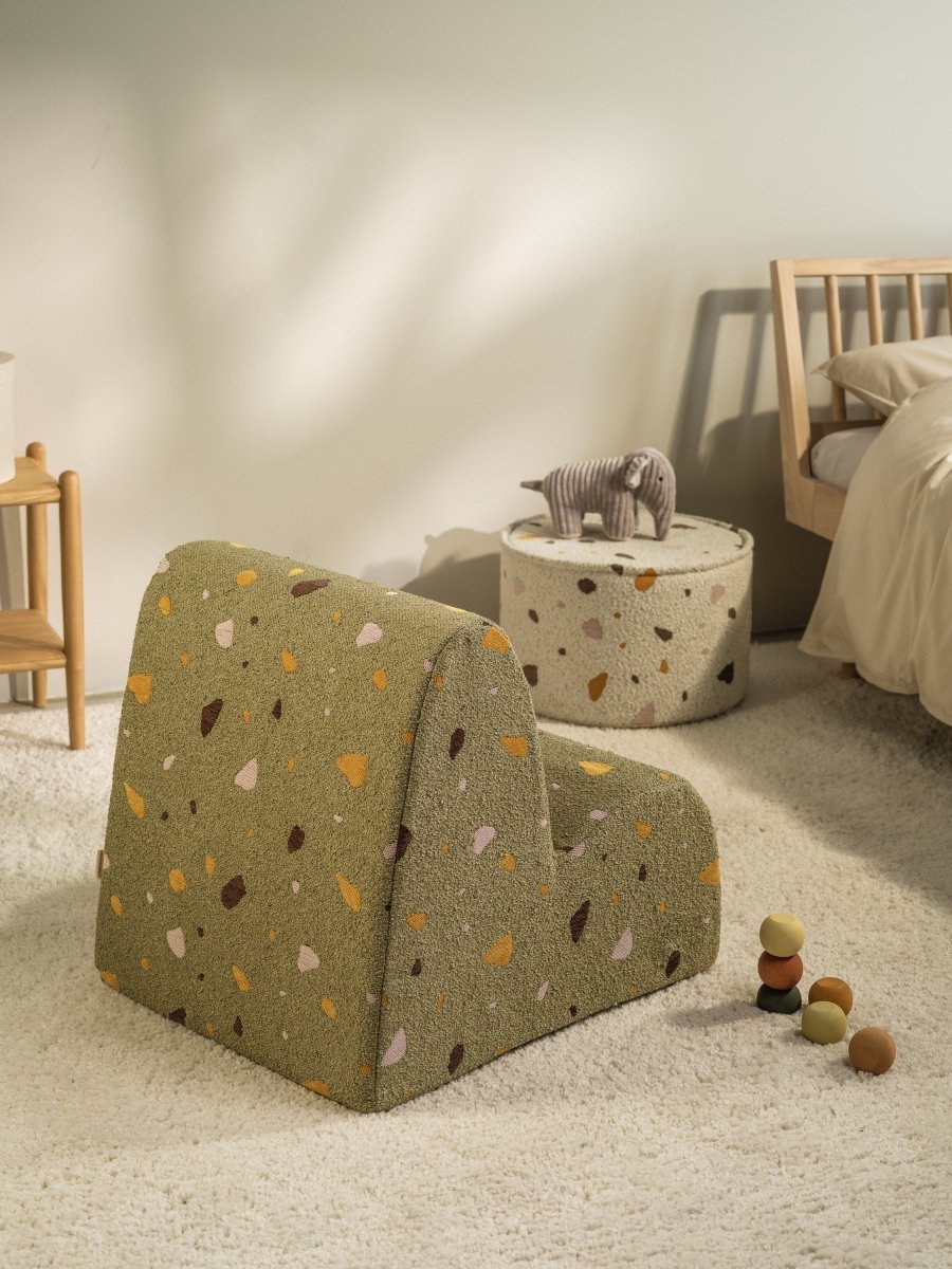 WIGIWAMA-Pouf Terrazzo - Mousse