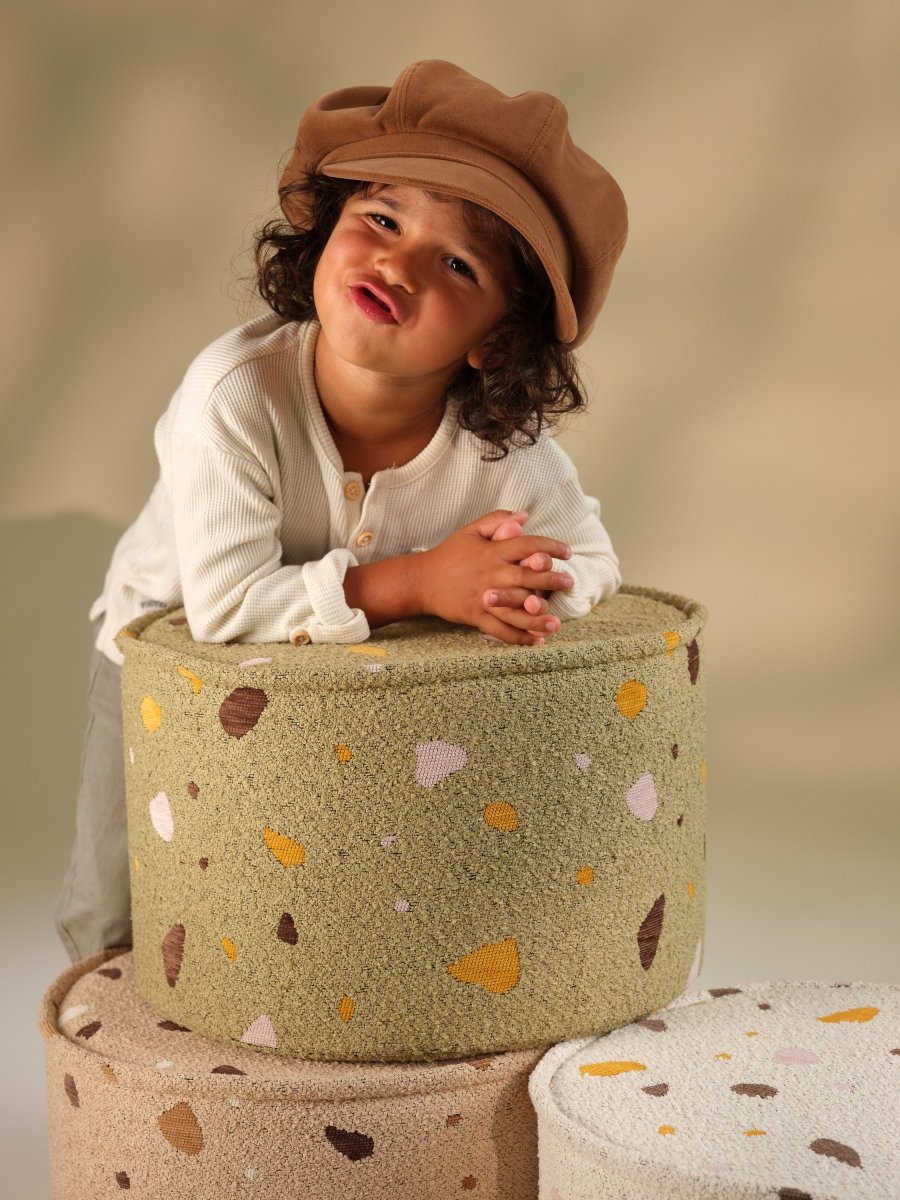 WIGIWAMA-Pouf Terrazzo - Sable
