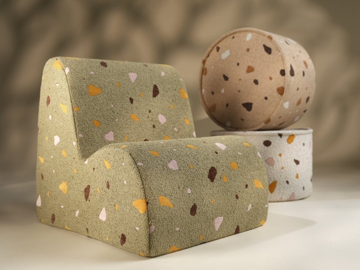 WIGIWAMA-Pouf Terrazzo - Sable