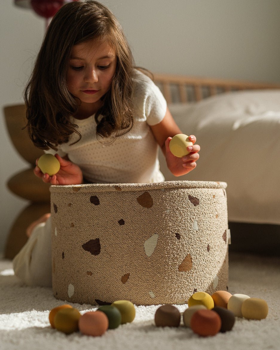 WIGIWAMA-Pouf Terrazzo - Sable