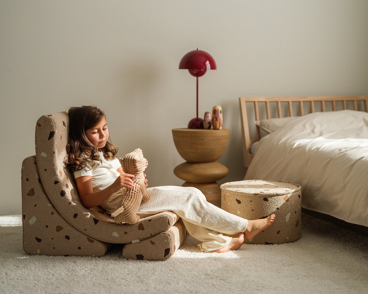 WIGIWAMA-Pouf Terrazzo - Sable
